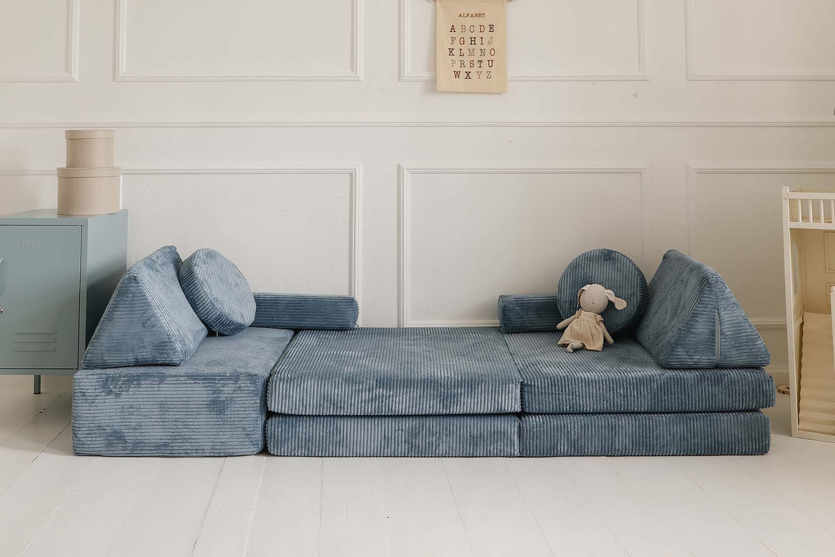 Shappy Play Sofa Pure Corduroy Sky Sugar