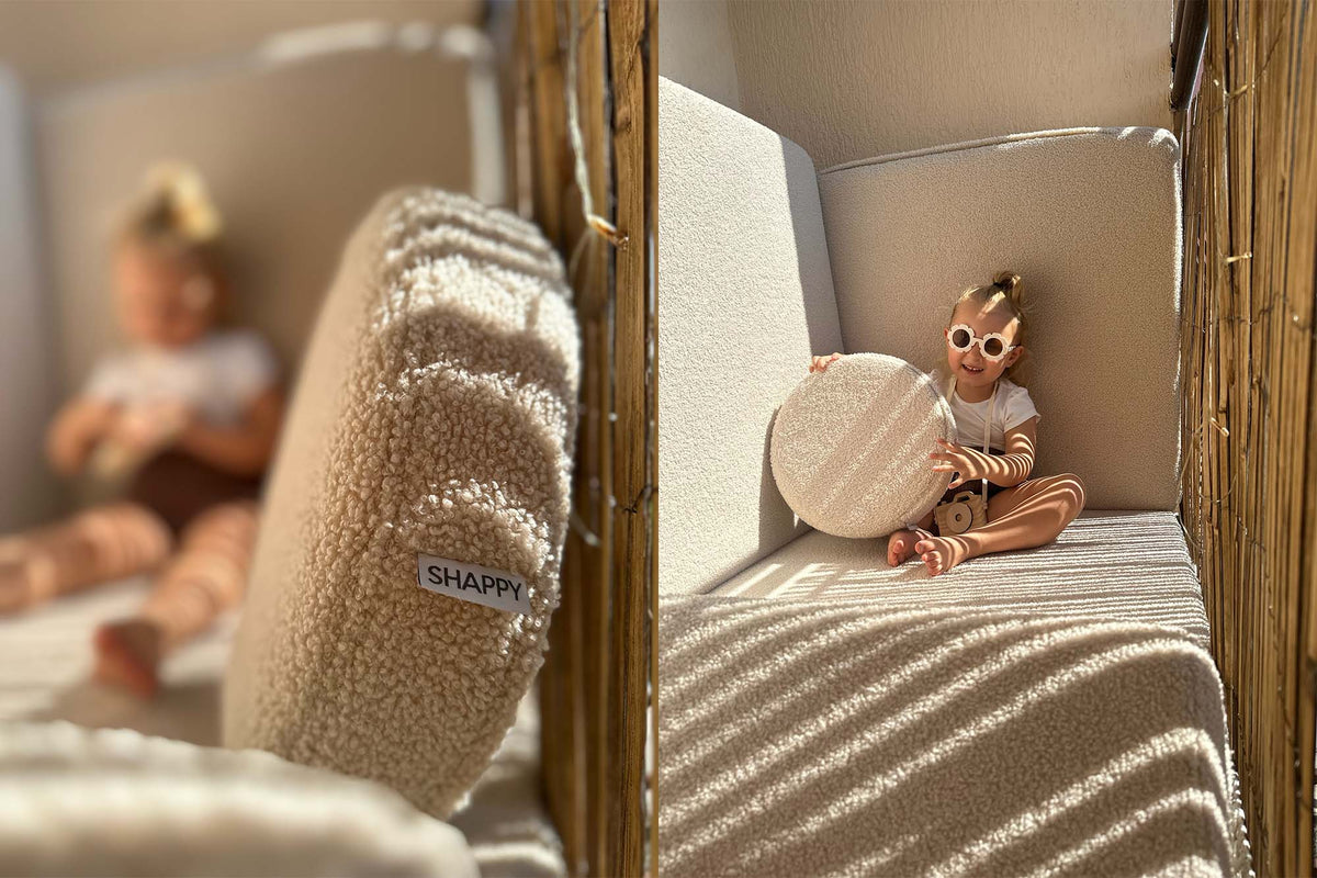 Shappy Teddy Play Sofa Light Beige